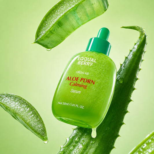 EQQUALBERRY Green Aid Aloe PDRN Calming Serum – Sérum Apaisant & Réparateur