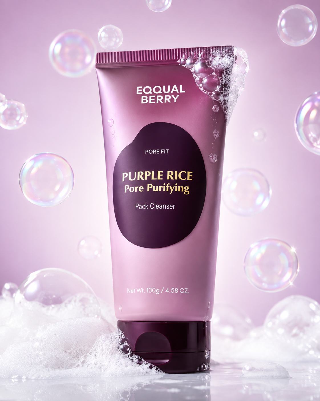 EQQUALBERRY Purple Rice Pore Purifying Pack Cleanser – Nettoyant & Masque Purifiant