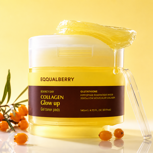 EQQUALBERRY Collagen Glow Up Gel Pads – Disques Tonifiants