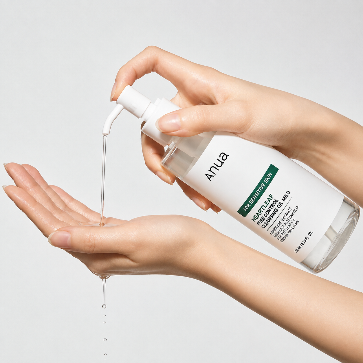 ANUA Heartleaf Pore Control Cleansing Oil Mild – Huile Démaquillante Douce pour Peaux Sensibles