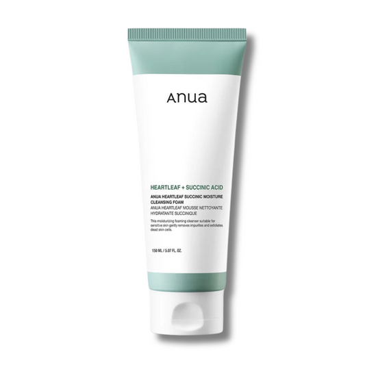 ANUA - Heartleaf Succinic Moisture Cleansing Foam.