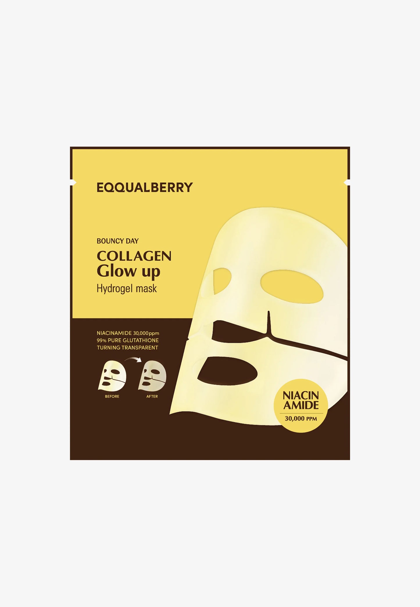 EQQUALBERRY COLLAGEN GLOW UP HYDROGEL MASK 30g