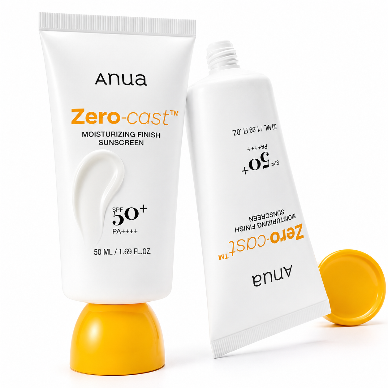 Anua  Zero-Cast Moisturizing Finish Sunscreen - Crème solaire waterproof