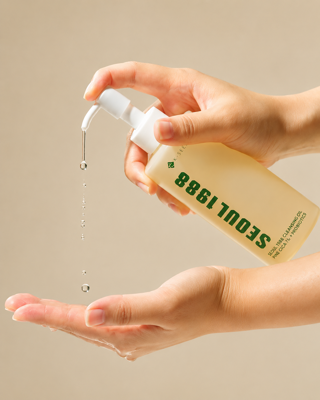 K-SECRET Seoul 1988 Cleansing Oil: Pine Cica 1% + Probiotics – Huile Démaquillante