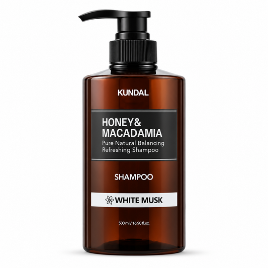 KUNDAL Honey & Macadamia Nature Shampoo White Musk – Shampoing Nourrissant