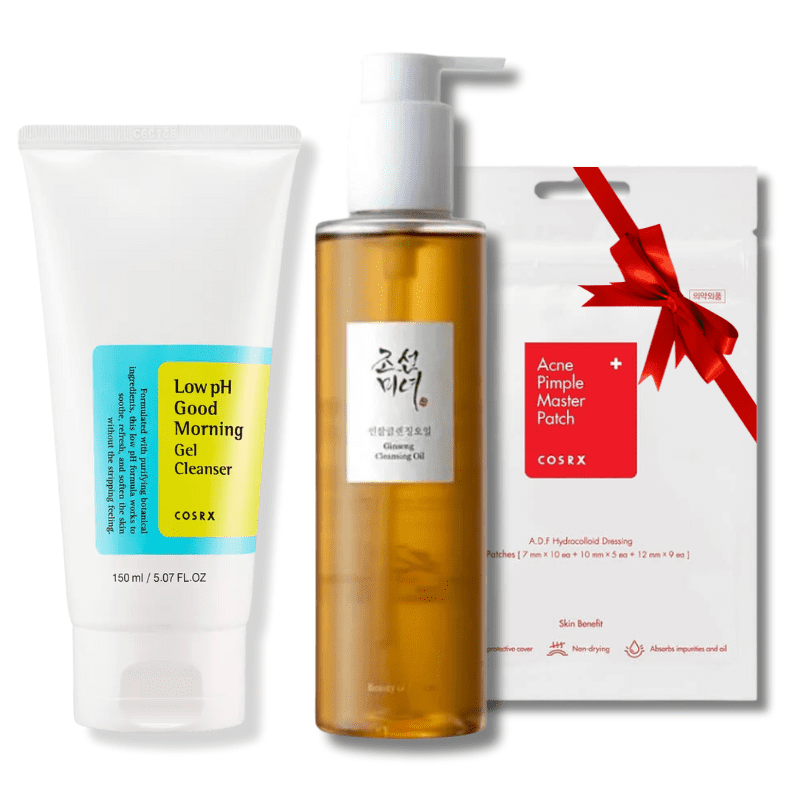 Promo pack | Beauty of Joseon Huile nettoyante + Cosrx Gel Nettoyant + COSRX ACNE MASTER PATCH (gratuite)