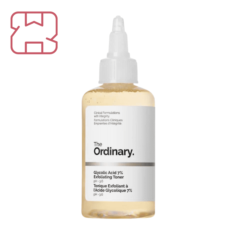 The Ordinary Glycolic Acid 7% Exfoliating Toner 100ml (emballage endommagé)