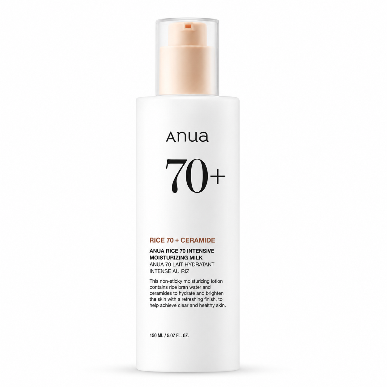 ANUA Rice 70 Intensive Moisturizing Milk – Lait Hydratant Intensif