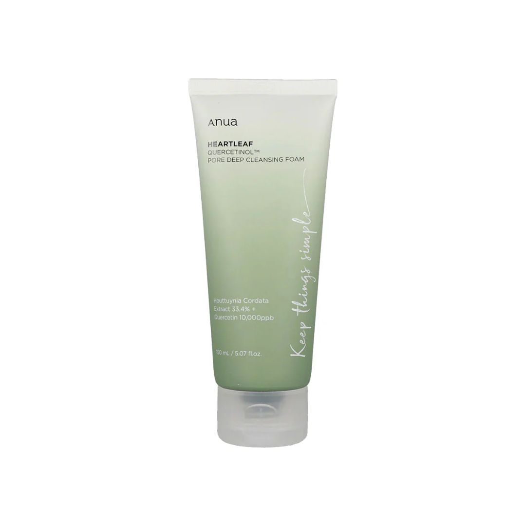 ANUA - Heartleaf Quercetinol Pore Deep Cleansing Foam - mousse nettoyante.