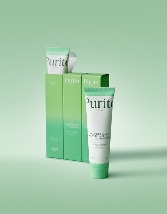 PURITO Wonder Releaf Centella Cream Unscented – Crème Apaisante & Réparatrice