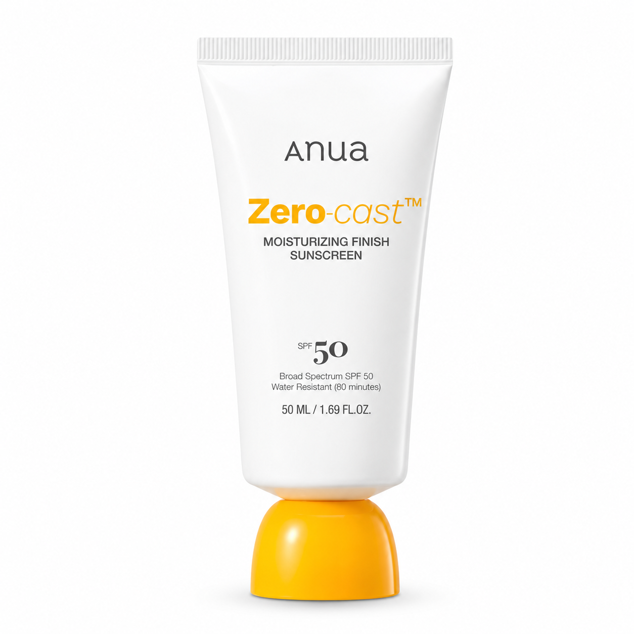 Anua  Zero-Cast Moisturizing Finish Sunscreen - Crème solaire waterproof