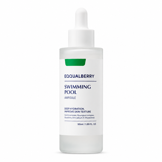 EQQUALBERRY Swimming Pool Ampoule – Ampoule Hydratante & Apaisante