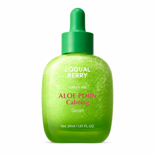 EQQUALBERRY Green Aid Aloe PDRN Calming Serum – Sérum Apaisant & Réparateur