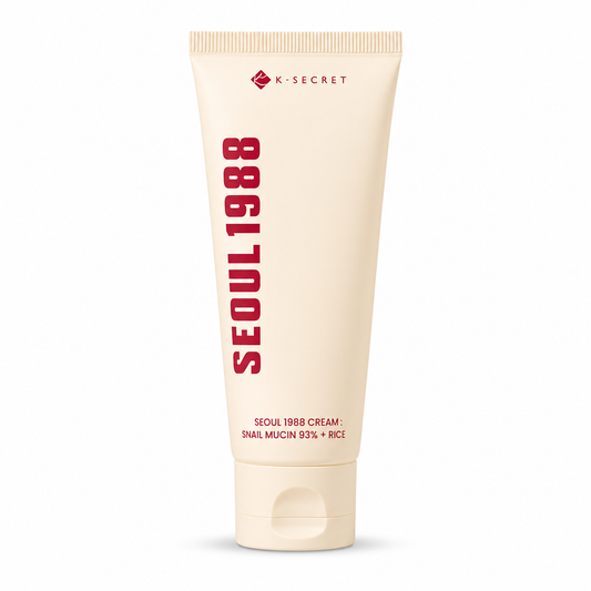 K-SECRET SEOUL 1988 Cream – Snail Mucin 93% + Rice | Crème Réparatrice