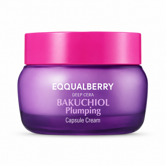 EQQUALBERRY Deep Cera Bakuchiol Plumping Capsule Cream – Crème Repulpante