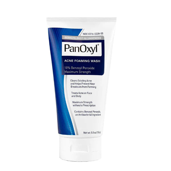 PANOXYL - Nettoyant moussant anti-acné au Peroxyde de benzoyle 10%