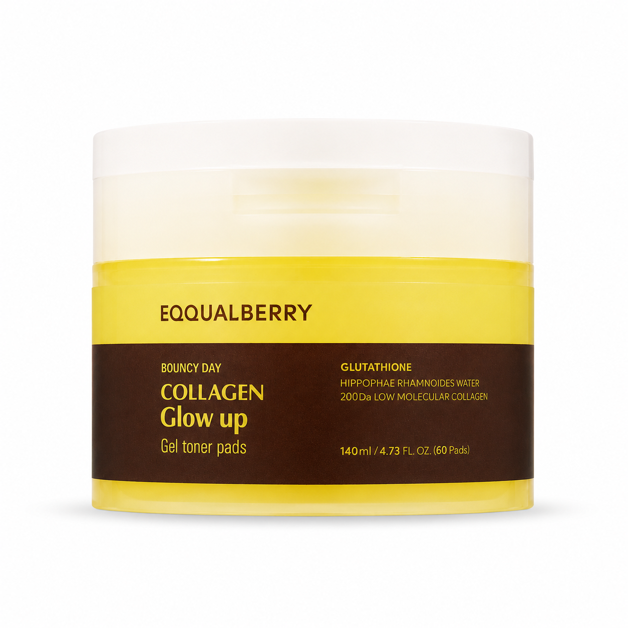 EQQUALBERRY Collagen Glow Up Gel Pads – Disques Tonifiants