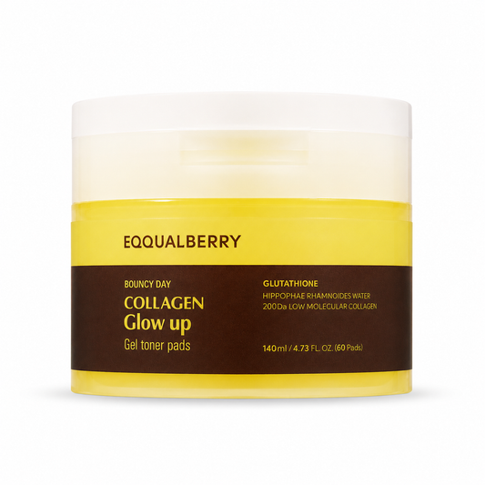 EQQUALBERRY Collagen Glow Up Gel Pads – Disques Tonifiants