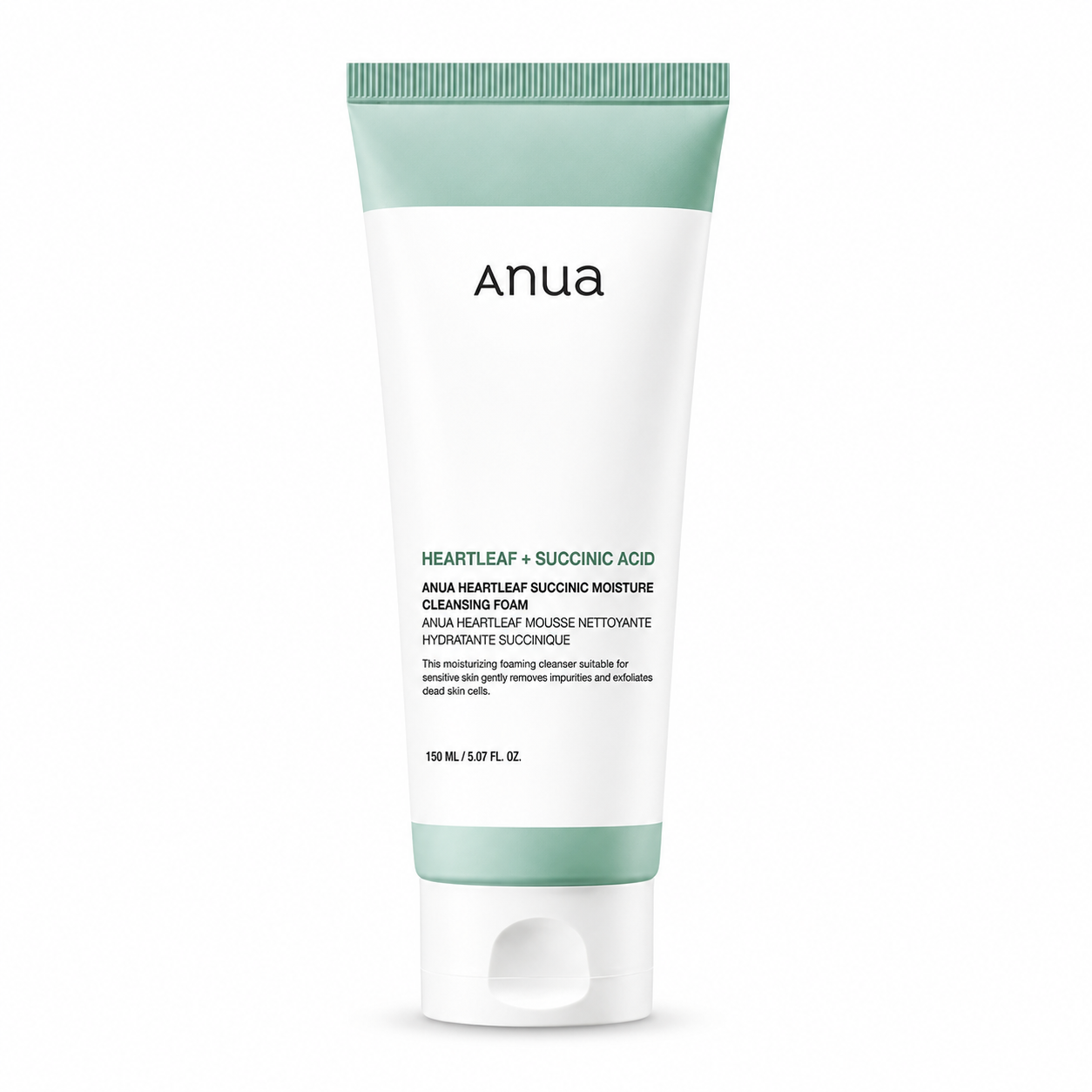 ANUA Heartleaf Succinic Moisture Cleansing Foam – Nettoyant Purifiant & Hydratant